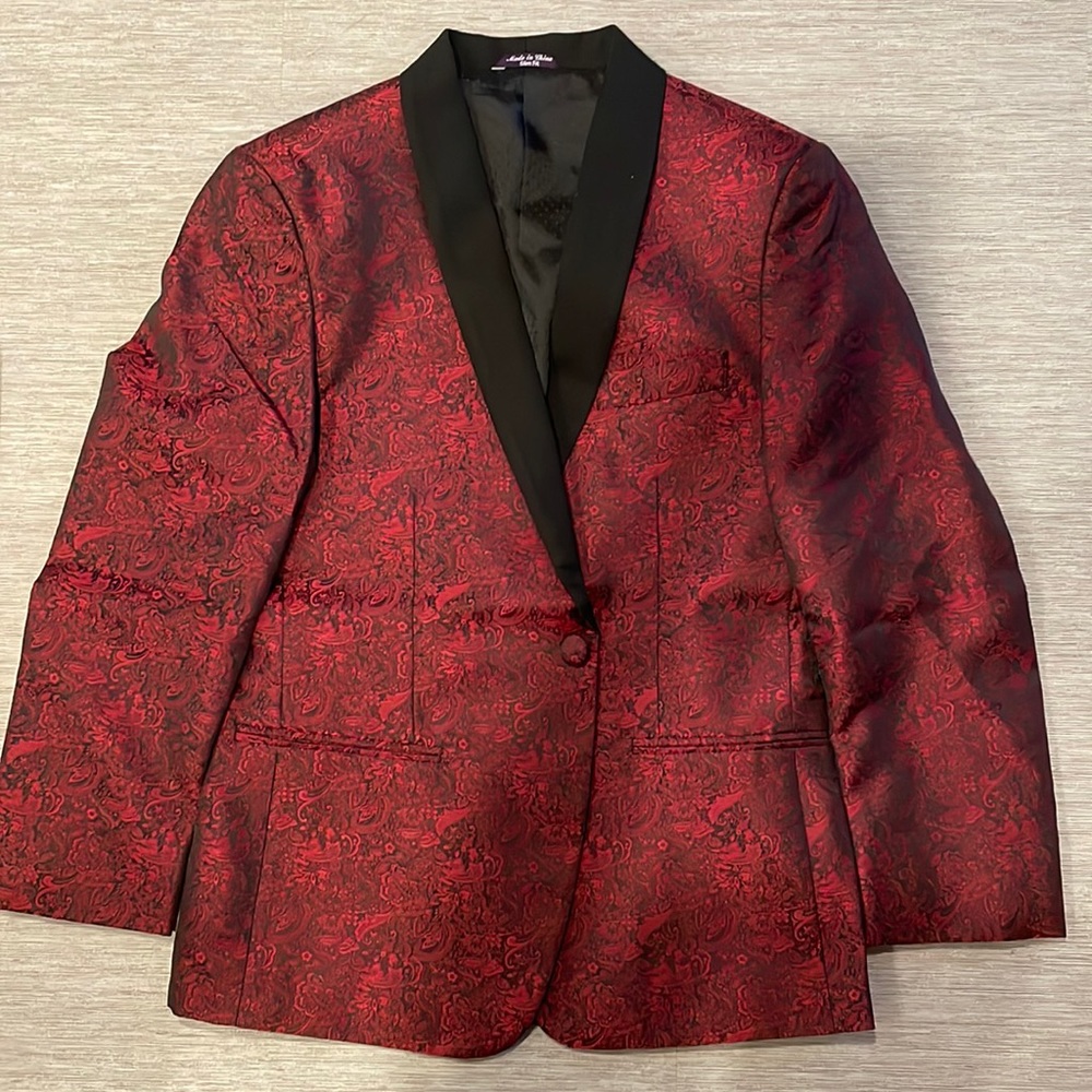 MOD Mark of Distinction paisley smoking jacket, multiple sizes